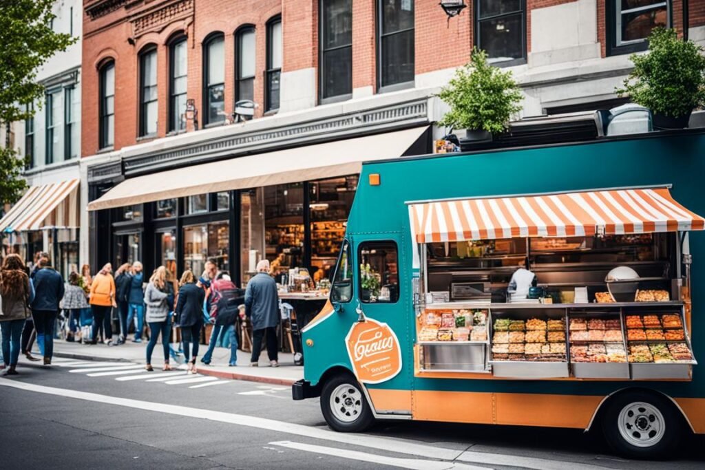 Localização estratégica de food truck